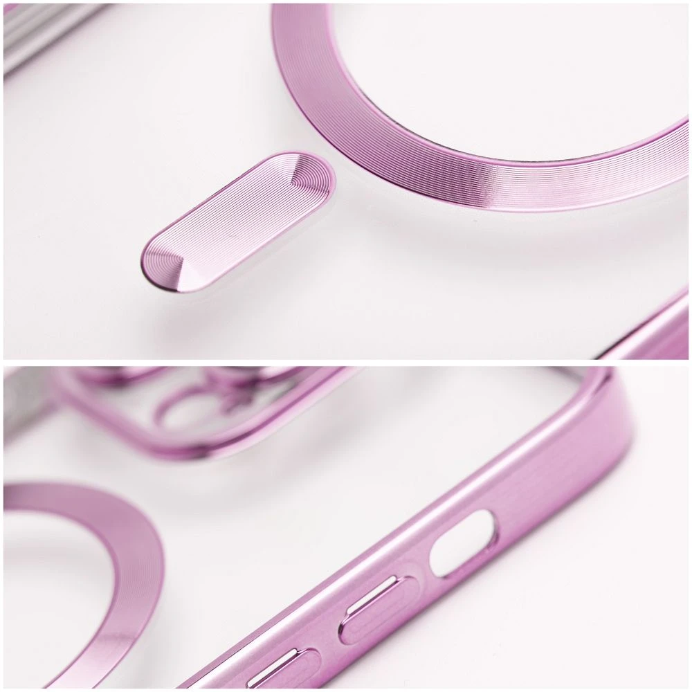Dėklas Oem Case for iPhone 17 Pro Max / 18 Pro Max Electro Mag Cover compatible with MagSafe auksinis-rose