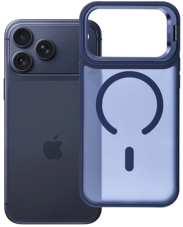 Dėklas Case for iPhone 17 Pro Max / 18 Pro Max Forcell F-Protect Smoke Hybrid Premium compatible with MagSafe navy mėlynas