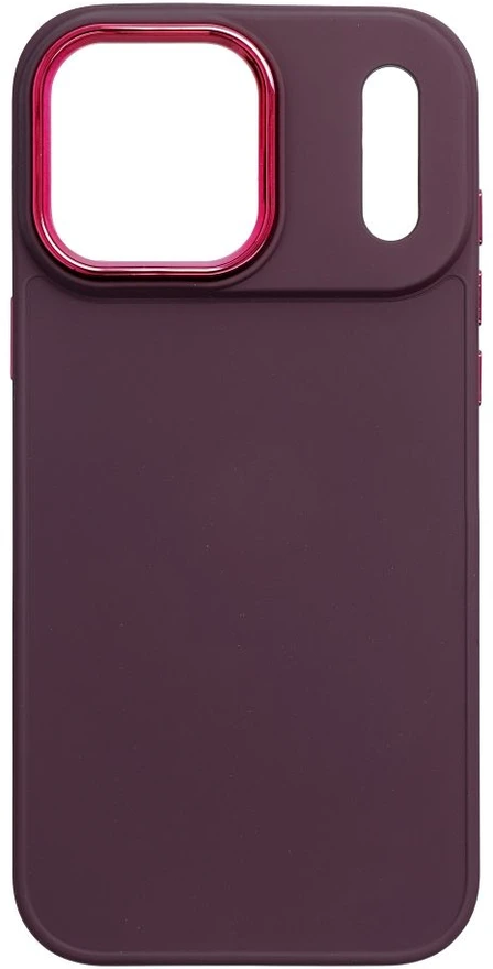 OEM dėklas, skirtas iPhone 18 Pro Max / 17 Pro Max, rėmelis tamsios vyšnios spalvos