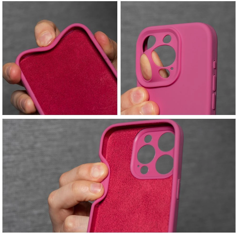 Dėklas Oem Case for iPhone 17 Pro Max / 18 Pro Max (low camera edge) Silicone 2mm (camera protection) compatible with MagSafe pink