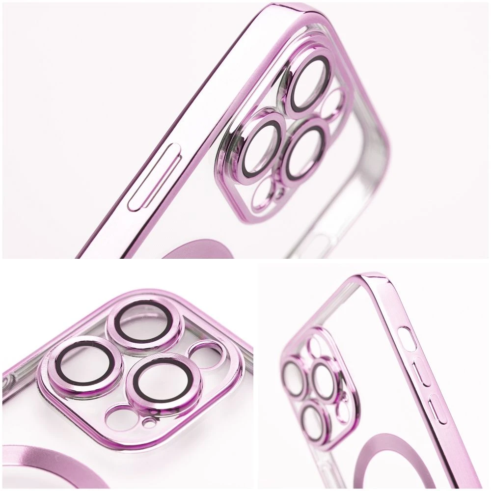 Dėklas Oem Case for iPhone 17 Pro Max / 18 Pro Max Electro Mag Cover compatible with MagSafe auksinis-rose