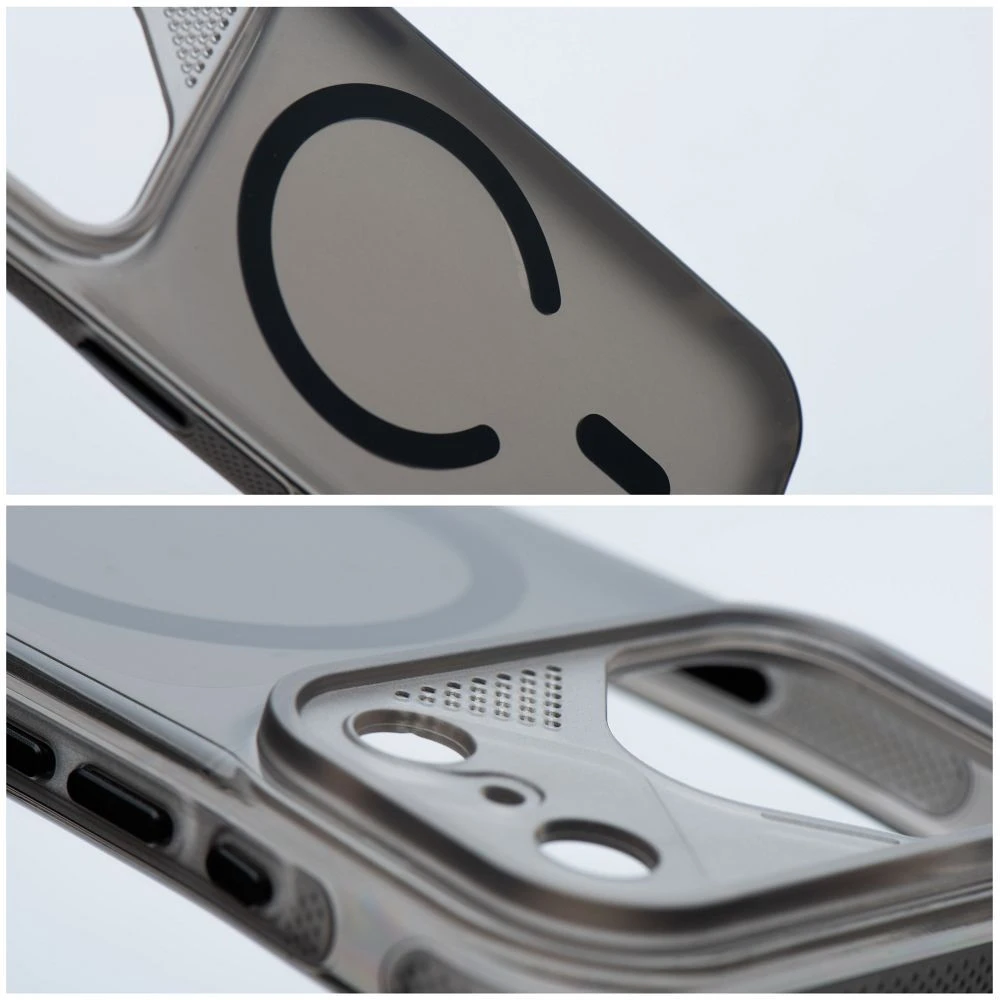 Oem Originalus „iPhone 17 PRO MAX“ dėklas, suderinamas su „MagSafe“ ir juodas
