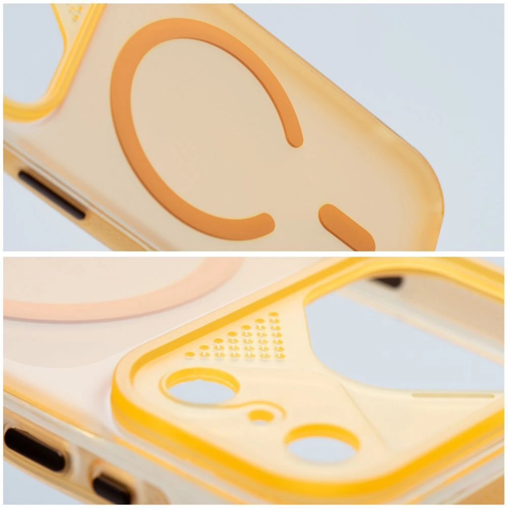 Prodigee Originalus „iPhone 17 Pro Max“ dėklas „Aurora“, suderinamas su „MagSafe“, oranžinis