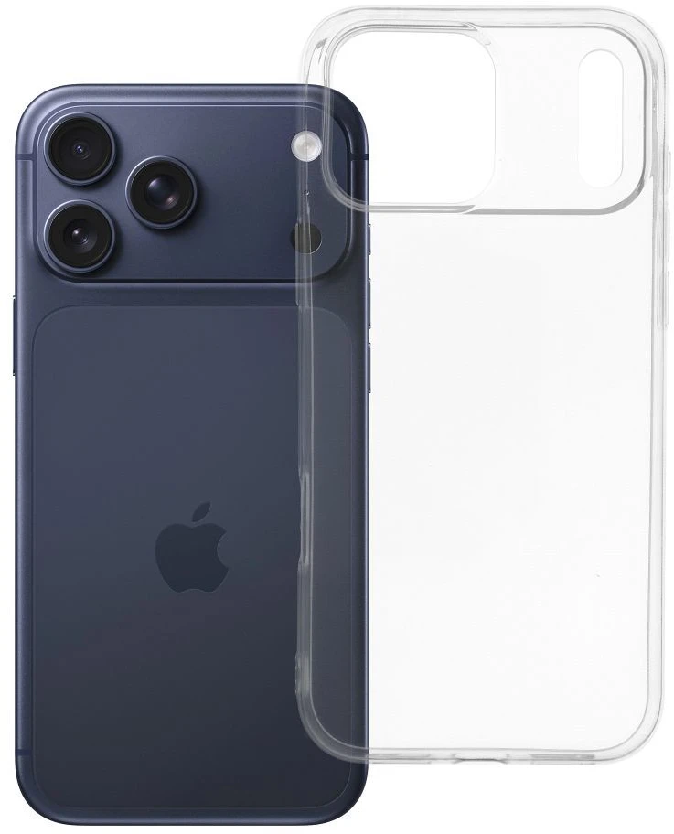 Oem Originalus dėklas, skirtas „iPhone 17 Pro Max / 18 Pro Max“ (žemas kameros kraštas), skaidrus, 2 mm, permatomas