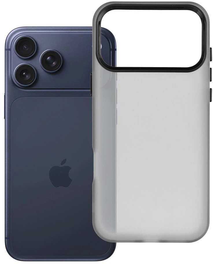 OEM dėklas, skirtas iPhone 17 Pro Max / 18 Pro Max (žemas kameros kraštas) Sappy juodas