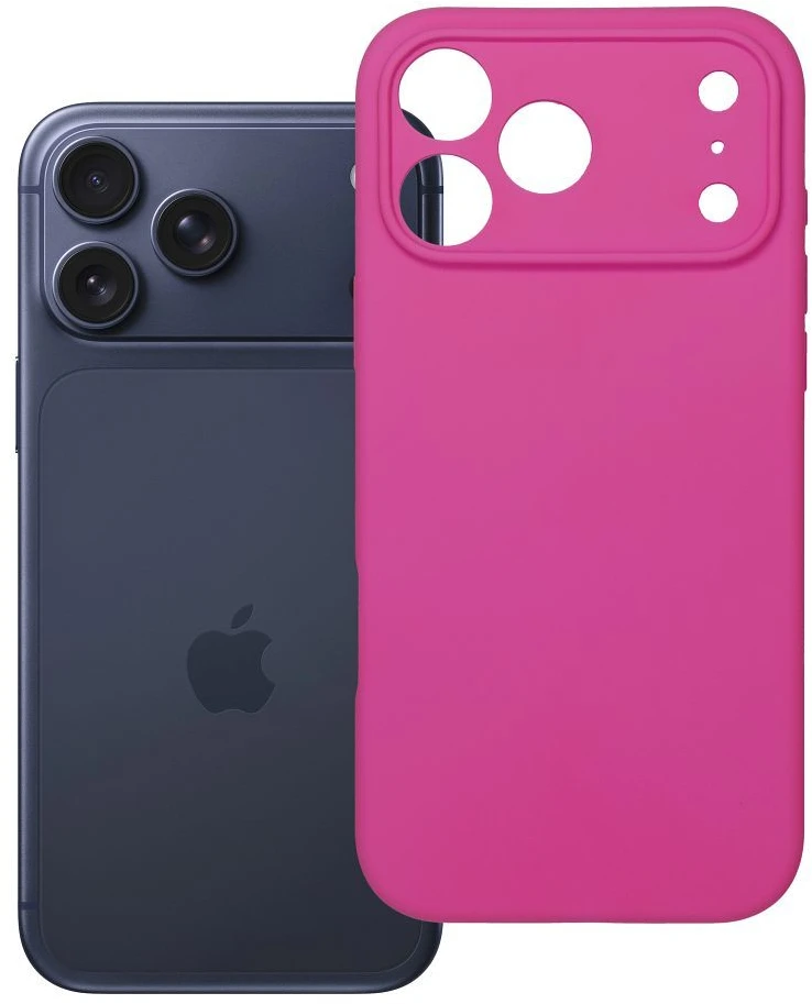 Dėklas Oem Case for iPhone 17 Pro Max / 18 Pro Max (low camera edge) Silicone 2mm (camera protection) compatible with MagSafe pink