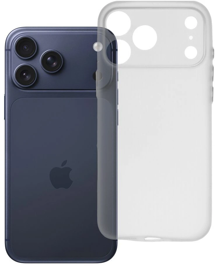 Oem Originalus „iPhone 17 Pro Max / 18 Pro Max“ dėklas (žemas kameros kraštas), itin plonas, matinis, skaidrus