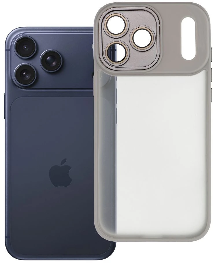OEM dėklas, skirtas „iPhone 17 Pro Max / 18 Pro Max“ (žemas kameros kraštas), plieno