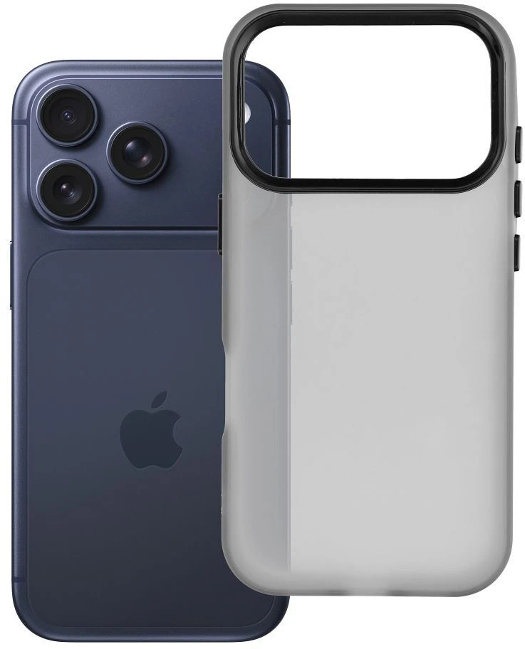 OEM dėklas, skirtas iPhone 17 Pro / 18 Pro (žemas kameros kraštas) Sappy juodas
