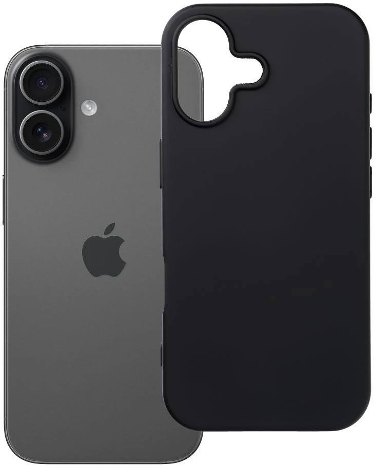 Dėklas Oem Case for iPhone 17 Silicone juodas