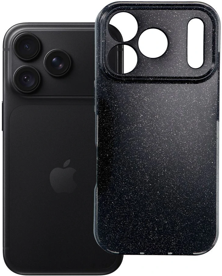 Oem dėklas iPhone 18 Pro / 17 Pro permatomas dėklas 2 mm Blink juodas