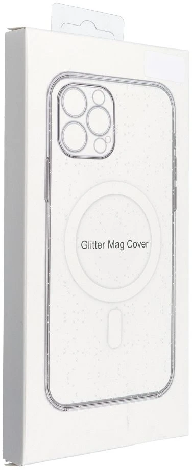 Dėklas Oem Case for iPhone 18 Pro / 17 Pro Clear Mag Cover (STR / CAMERA PROTECTION) compatible with MagSafe transparent glitter