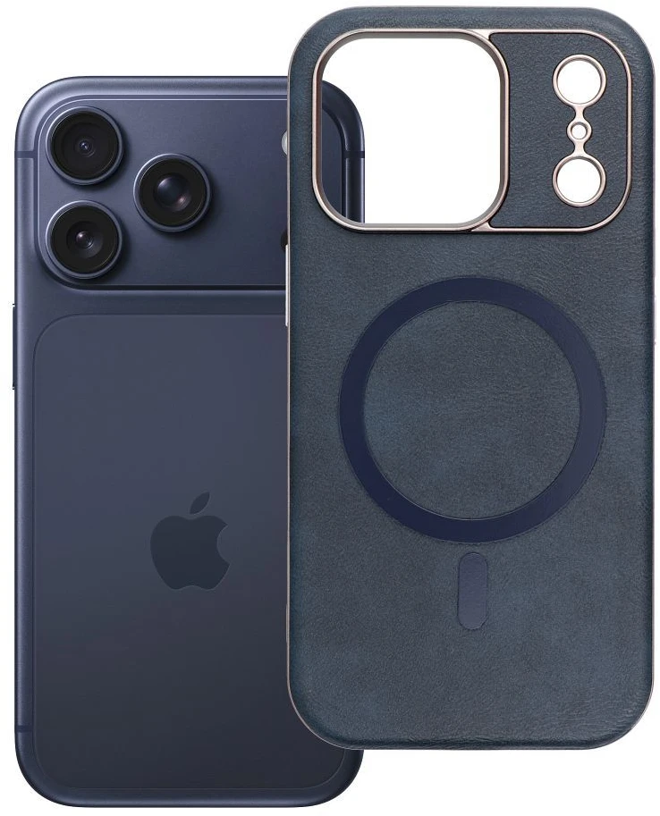 Dėklas Oem Case for iPhone 18 Pro / 17 Pro Gentleman Mag Cover compatible with MagSafe navy mėlynas