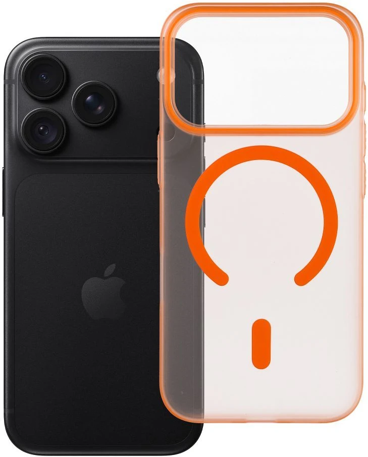 Oem „Case for iPhone 18 Pro / 17 Pro Go“ dėklas oranžinis, suderinamas su MagSafe, oranžinis