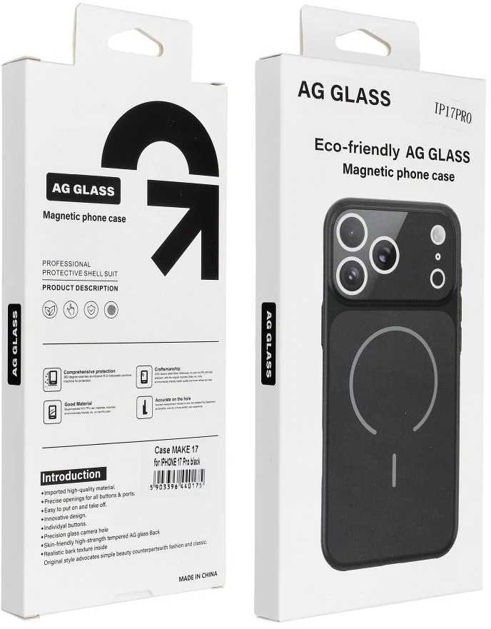 Dėklas Oem Case for iPhone 18 Pro / 17 Pro Make 18 compatible with MagSafe juodas