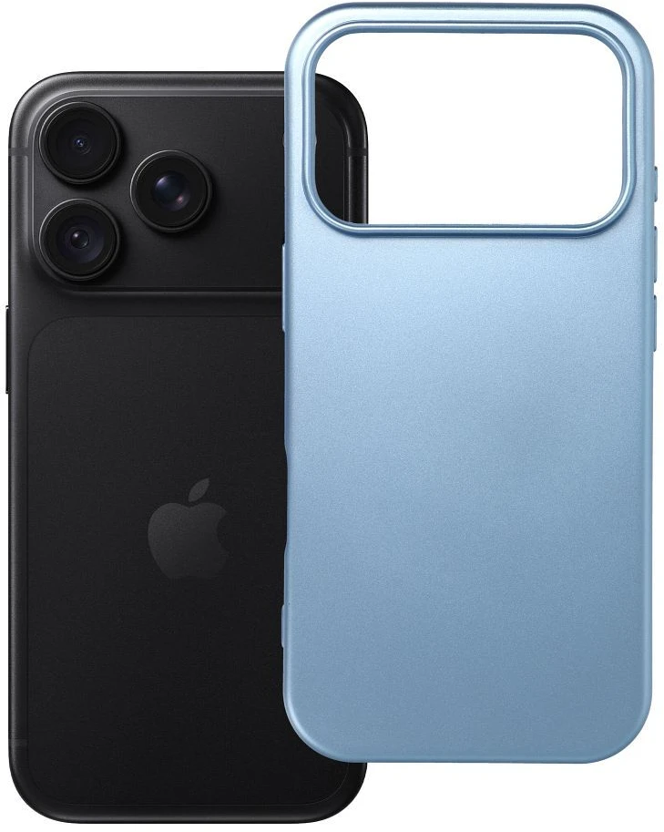 Oem dėklas, skirtas iPhone 18 Pro / 17 Pro, silikoninis, šviesiai mėlynas