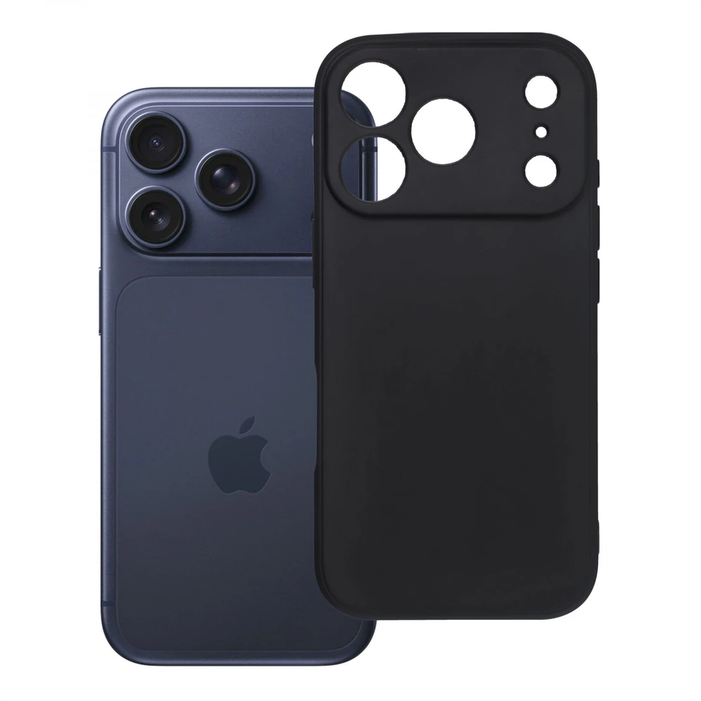 Oem dėklas iPhone 18 Pro / 17 Pro minkštas juodas