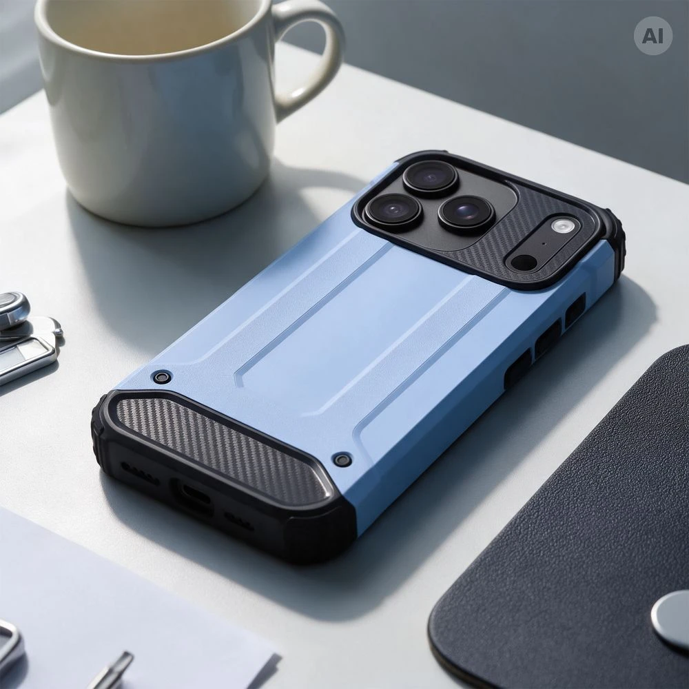 Dėklas Oem Case for iPhone 18 Pro Max / 17 Pro Max Armor šviesiai mėlyna