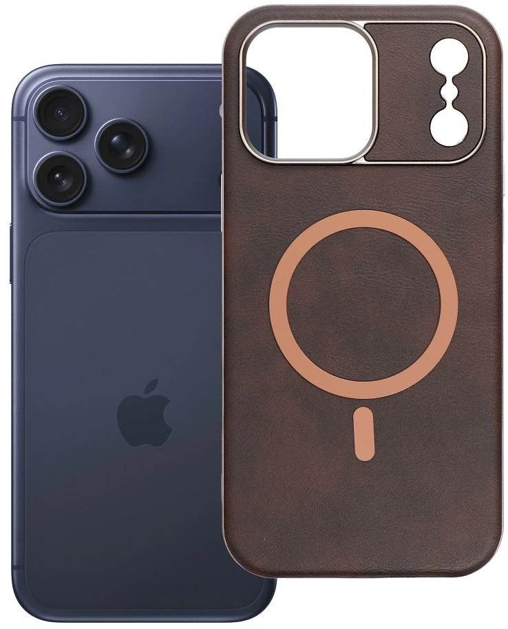 Dėklas Oem Case for iPhone 18 Pro Max / 17 Pro Max Gentleman Mag Cover compatible with MagSafe ruda