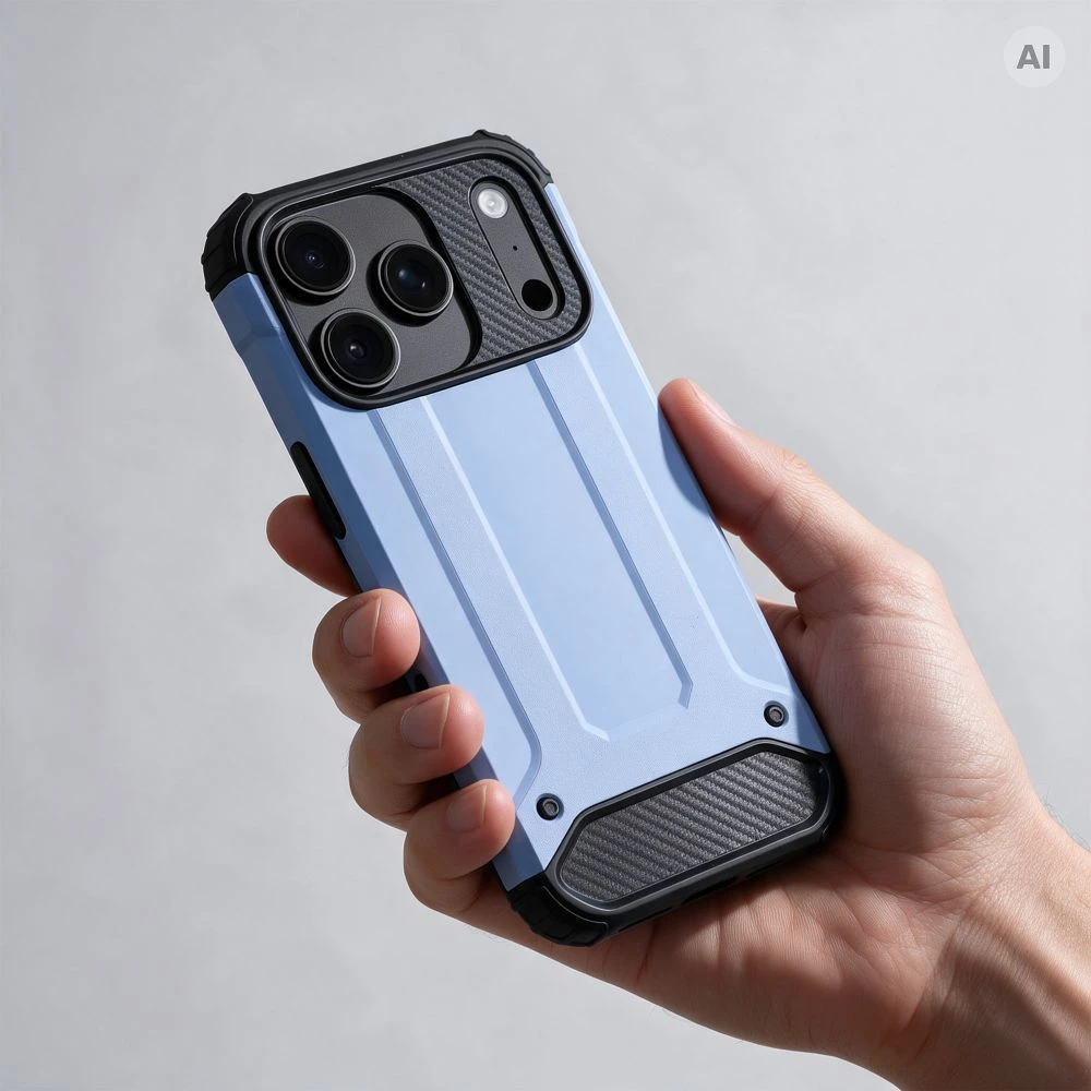 Dėklas Oem Case for iPhone 18 Pro Max / 17 Pro Max Armor šviesiai mėlyna