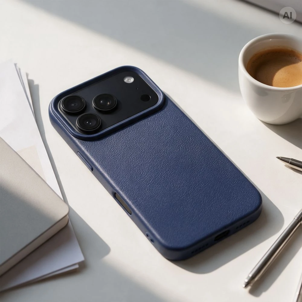 Oem dėklas, skirtas iPhone 18 Pro Max / 17 Pro Max, odelė tamsiai mėlyna