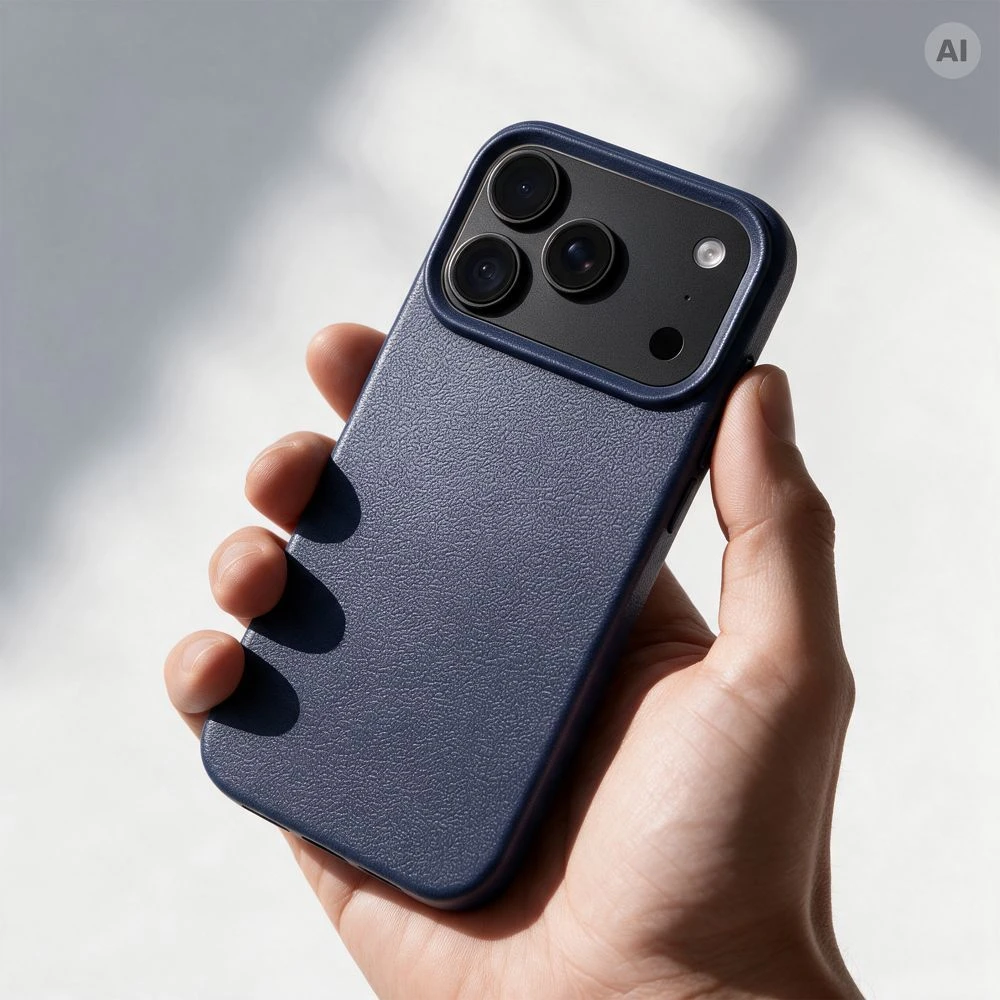 Oem dėklas, skirtas iPhone 18 Pro Max / 17 Pro Max, odelė tamsiai mėlyna