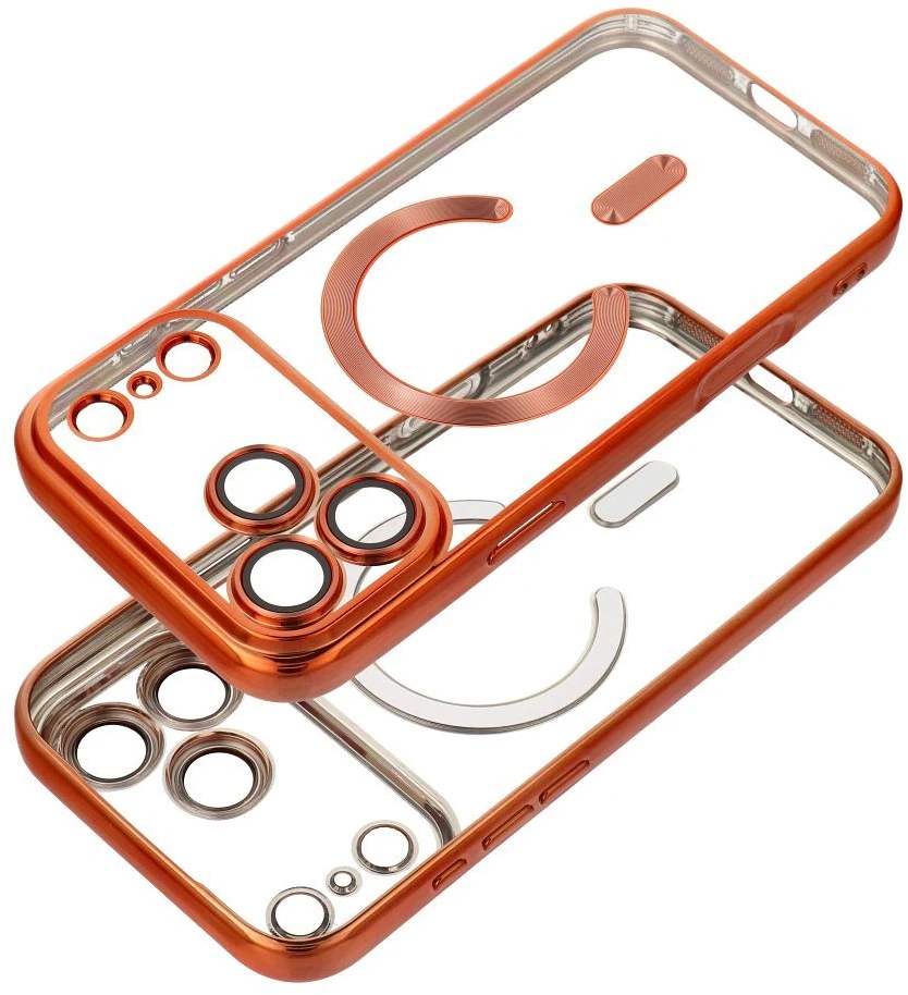 Dėklas Oem Case for iPhone 18 Pro Max / 17 Pro Max Electro Mag Cover compatible with MagSafe oranžinis