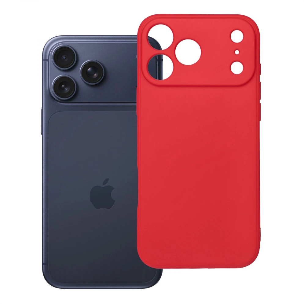 Oem dėklas, skirtas iPhone 18 Pro Max / 17 Pro Max, minkštas, raudonas