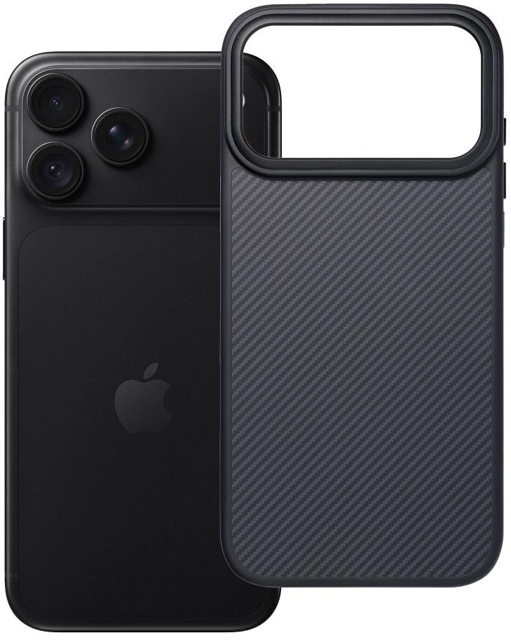 Oem dėklas, skirtas iPhone 18 Pro Max / 17 Pro Max Carbon Elite Mag dėklas su MagSafe, juodas