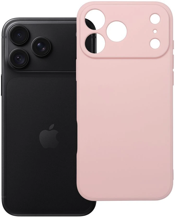 Oem dėklas, skirtas iPhone 18 Pro Max / 17 Pro Max, švelniai rožinės spalvos