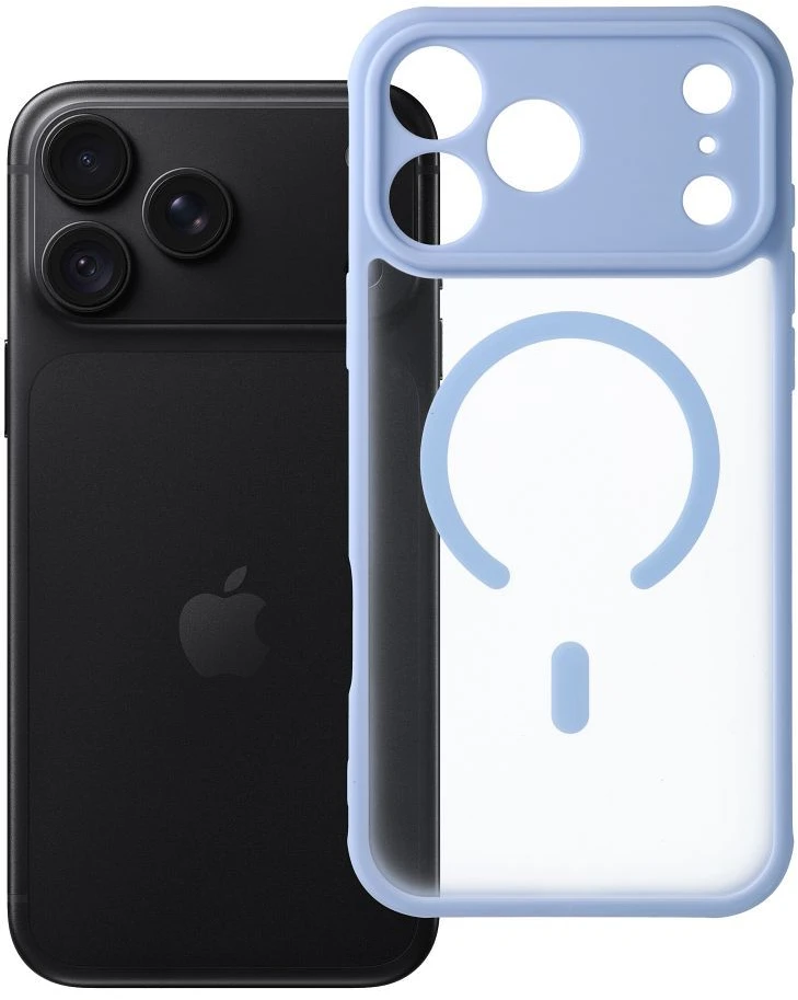Dėklas Oem Case for iPhone 18 Pro Max / 17 Pro Max Full Matte Mag Cover compatible with MagSafe šviesiai mėlyna