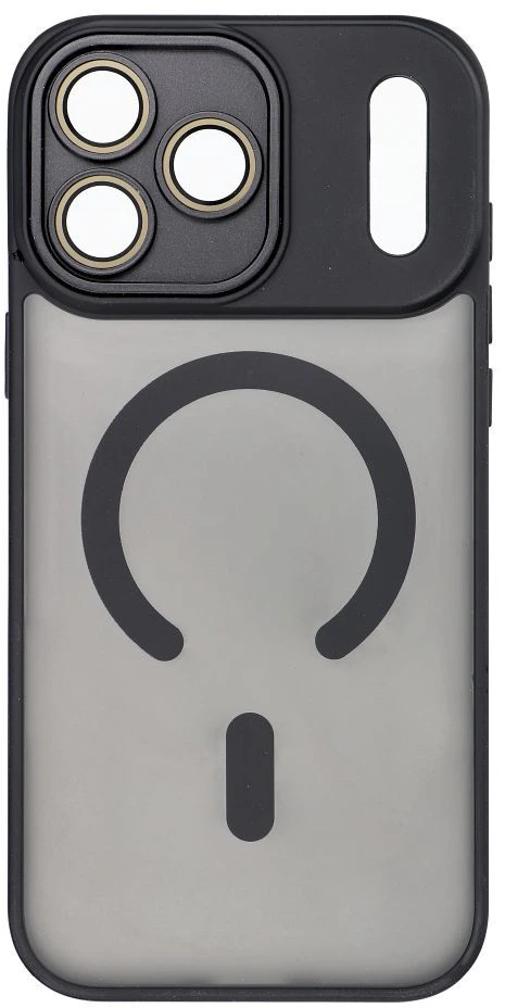 Dėklas Oem Case for iPhone 18 Pro Max / 17 Pro Max Variete Mag Cover, suderinamas su MagSafe, juodos spalvos