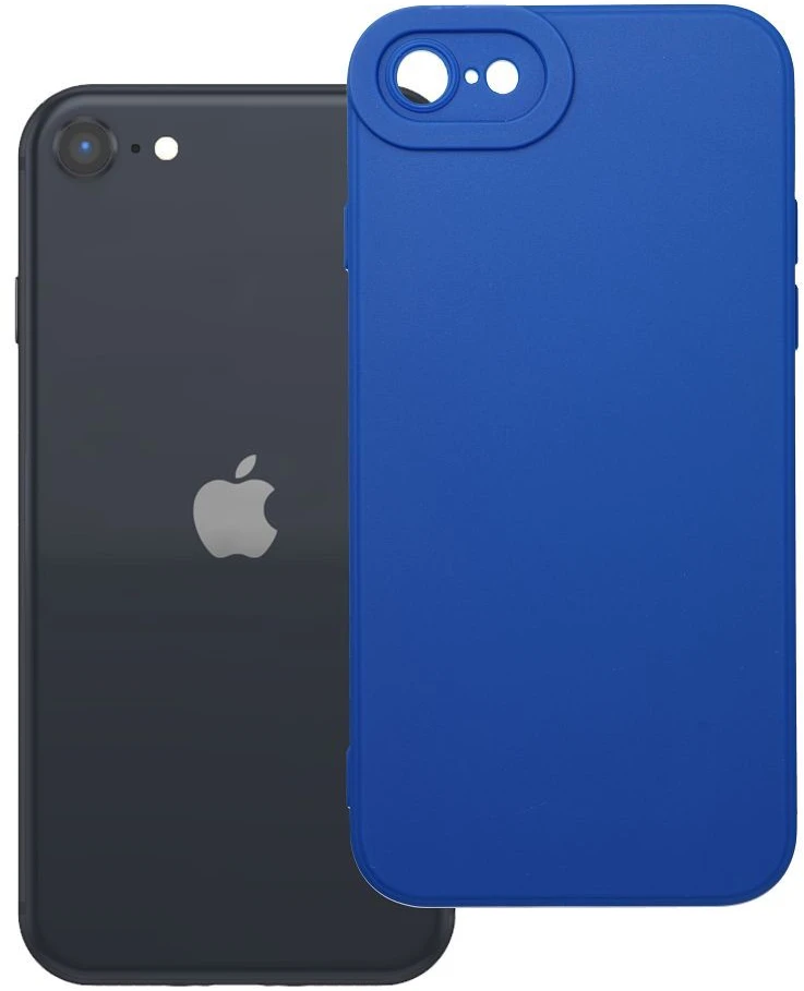 OEM dėklas iPhone 7 / 8 / SE 2020 / SE 2022 matinis 2.0 mėlynas