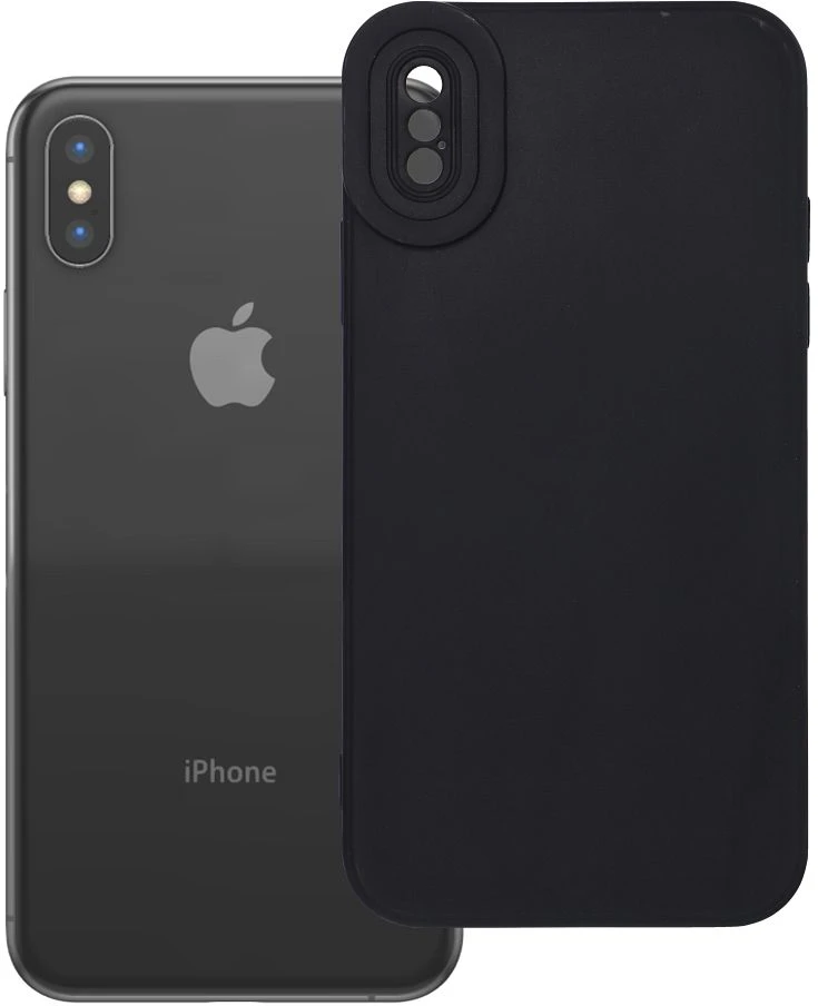 OEM dėklas iPhone X / XS matinis 2.0 juodas