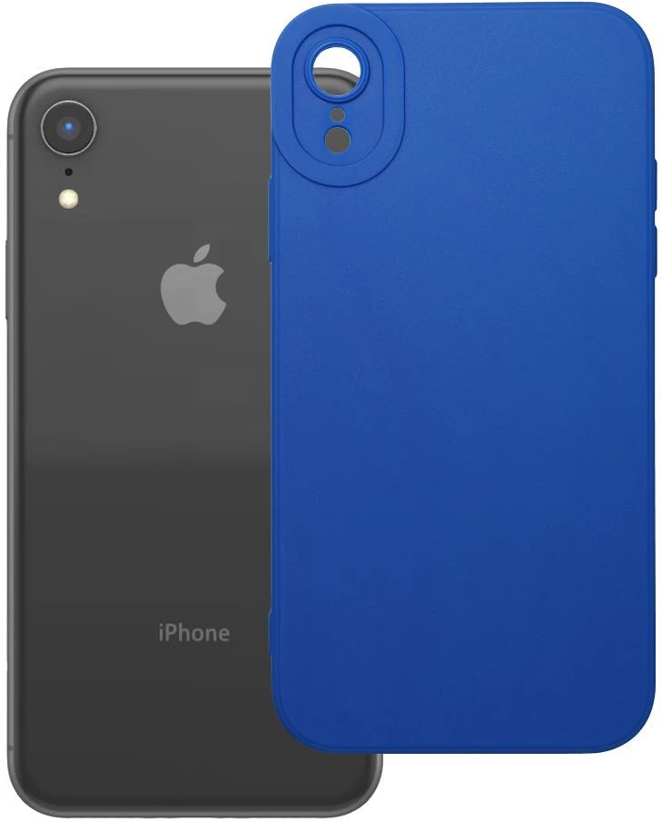 OEM dėklas iPhone XR matinis 2.0 mėlynas