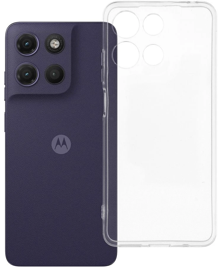Oem Originalus „Motorola G17“ skaidrus dėklas (2 mm, apsauga nuo kameros), skaidrus