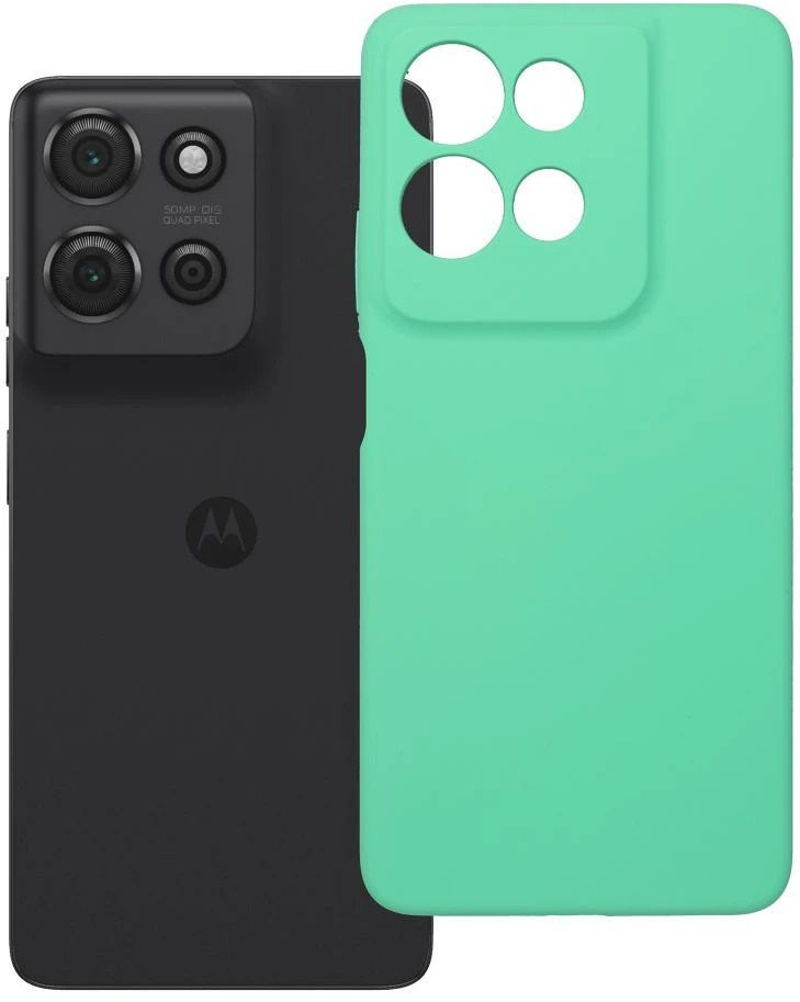 OEM dėklas Motorola G75 silikoniniam 2 mm dėklui (apsauginei kamerai), mėtinis