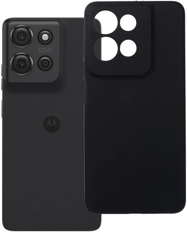 Dėklas Oem Case for Motorola G75 Silicone 2mm (camera protection) juodas