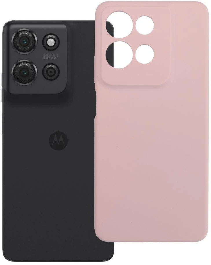 OEM dėklas Motorola G75 silikoniniam 2 mm dėklui (apsauginis fotoaparatas), rausvos spalvos