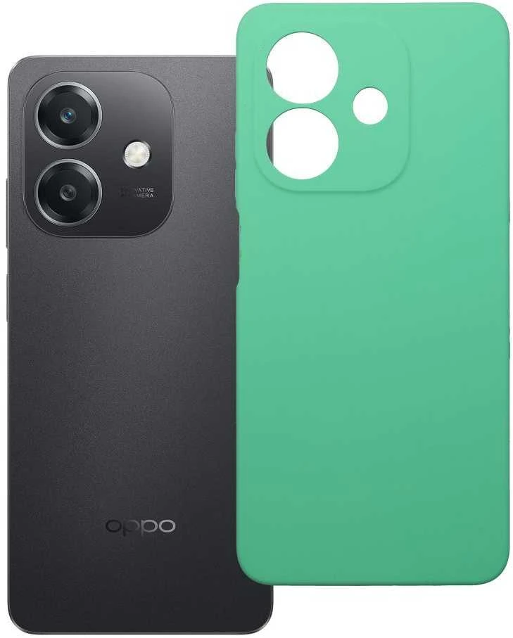 OEM dėklas Oppo A40 silikoniniam 2 mm dėklui (apsauginei kamerai), mėtinis