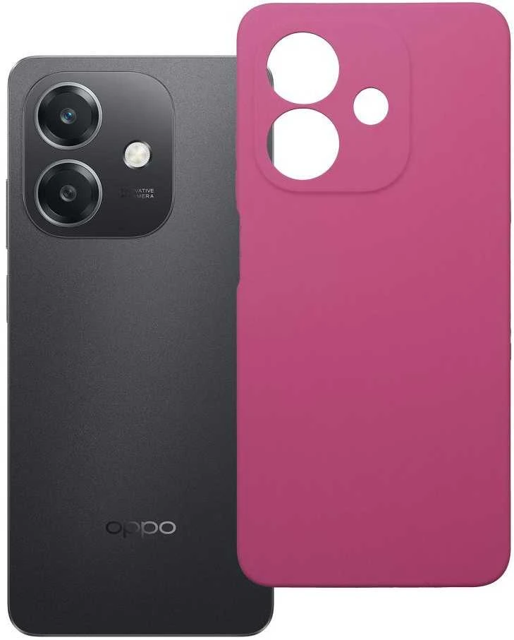 OEM dėklas Oppo A40 silikoniniam 2 mm dėklui (apsauginis fotoaparatas), rožinis