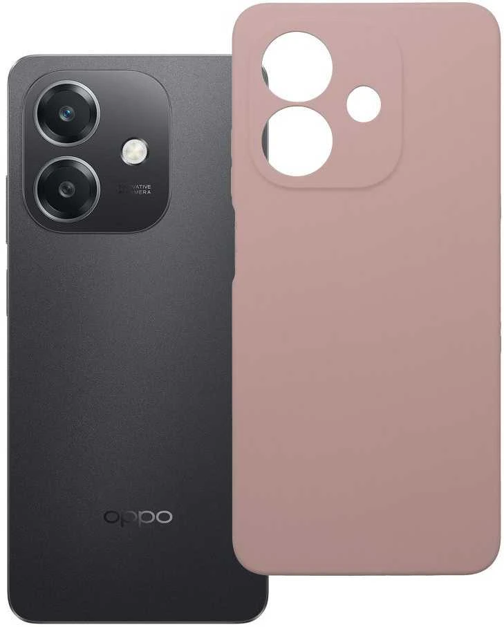 OEM dėklas Oppo A40 silikoniniam 2 mm dėklui (apsauginis fotoaparato dėklas), rausvos spalvos