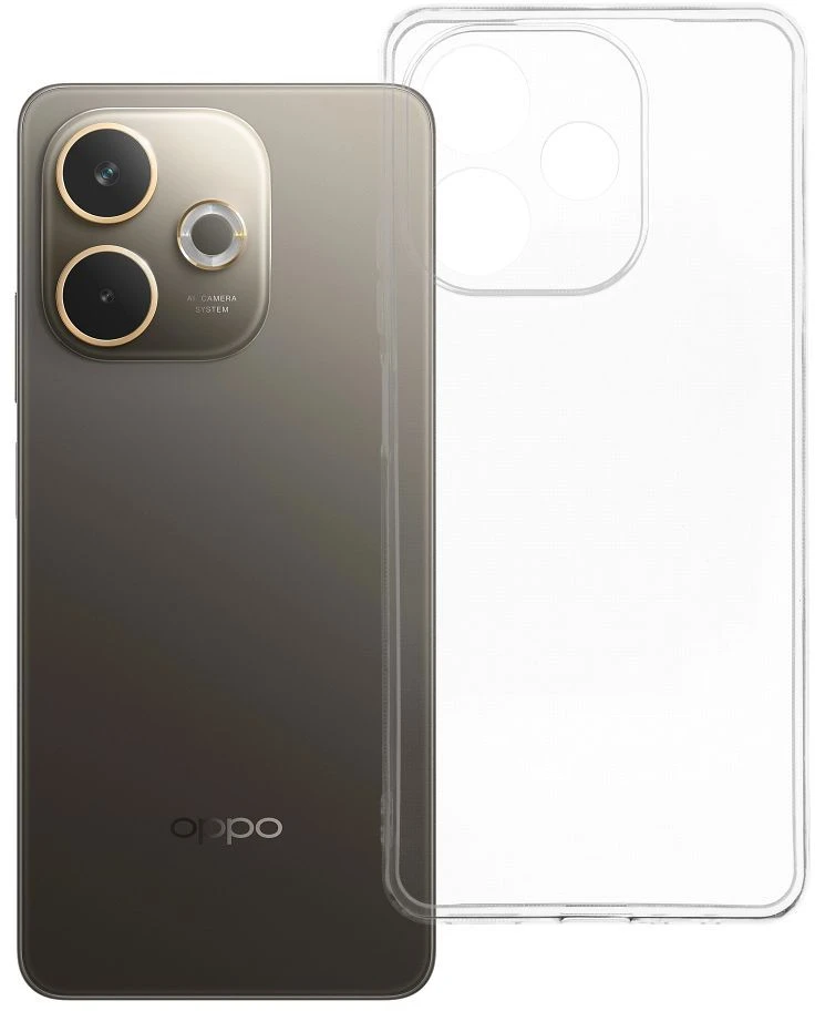 Oem Skaidrus dėklas 2 mm skirtas Oppo A5 PRO 5G (su kameros apsauga) skaidrus