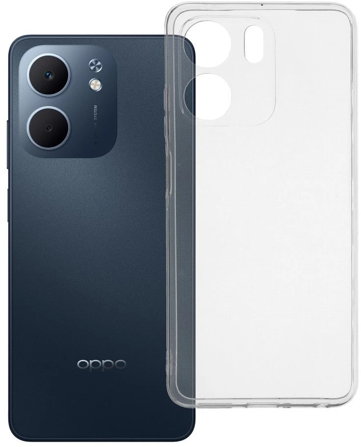 Oem Originalus Oppo A5X skaidrus dėklas (2 mm, apsauga nuo kameros), skaidrus