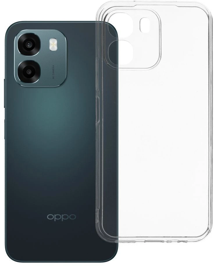 Oem Originalus Oppo A6 dėklas, skaidrus (2 mm), skirtas fotoaparatui