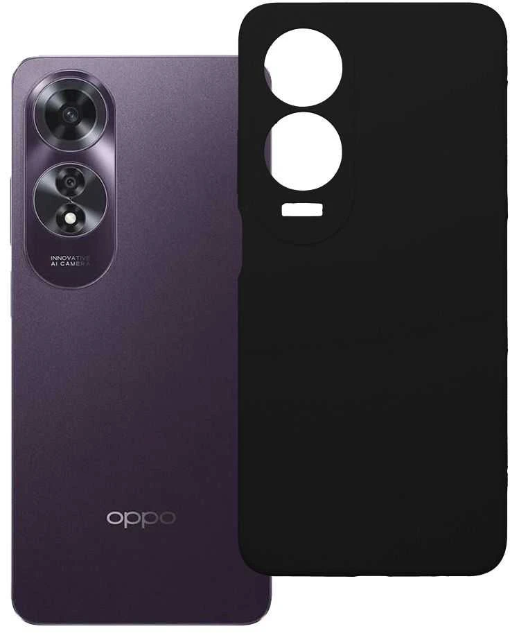 Dėklas Oem Case for Oppo A60 Silicone 2mm (camera protection) juodas