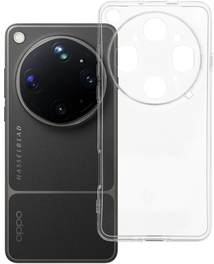 Oem Originalus „Oppo Find X9 ULTRA“ skaidrus dėklas, 2 mm (apsauga nuo kameros), skaidrus