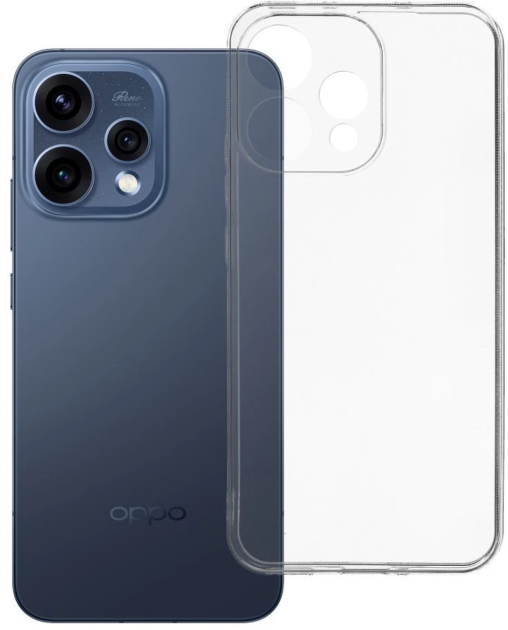 Oem Originalus Oppo Reno 15 5G dėklas, skaidrus (2 mm), (apsauginis fotoaparatas)
