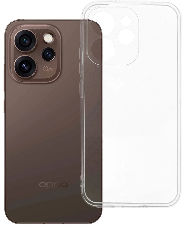 Oem Originalus Oppo Reno 15 PRO 5G dėklas, skaidrus (2 mm), (apsauginis fotoaparatas)