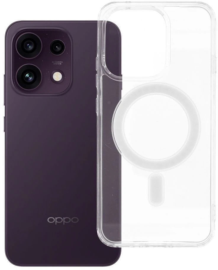 Oem dėklas, skirtas Oppo Reno 16 F 5G / 16 FS 5G Clear Mag Cover (MID) skaidrus